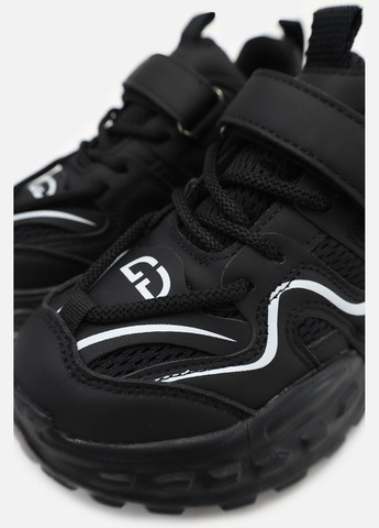 Черные демисезонные кроссовки для девочки, на плоской подошве цвет черный цб-00273811 Kimboo