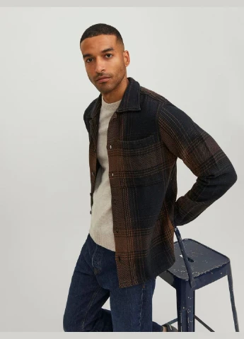 Черная рубашка Jack & Jones