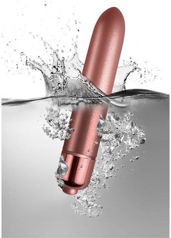 Вибропуля Rocks Off RO-90mm Touch of Velvet Rose Blush матовая, 10 режимов работы, на батарейке Rocks-Off (298349678)