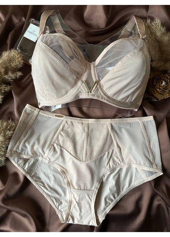 Бежевый женское нижнее белье комплект бежевый Lanny Mode