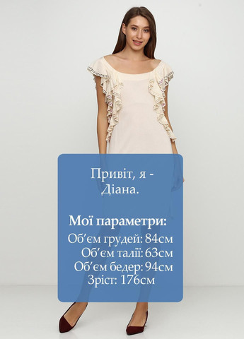 Світло-бежева повсякденний сукня світло-бежевий Miss Sixty