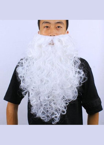 Борода белая 85 г, 45 см Св.Николая/Санта Клауса/Д.Мороза/старца/колдуна - БОЯРСКАЯ No Brand (370135525)