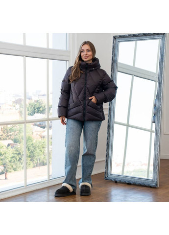 Коричневая зимняя куртка зимняя женская SK