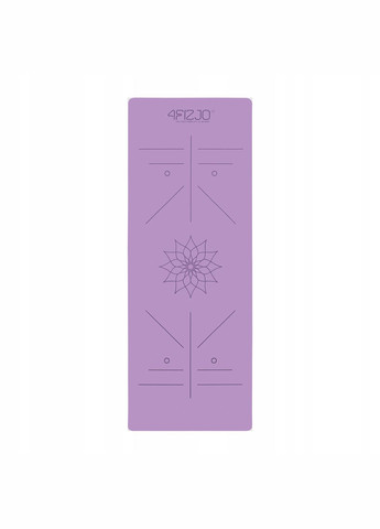 Коврик (мат) спортивный PU 183 x 68 x 0.4 см для йоги и фитнеса Violet (P-5907739319548) 4FIZJO (301733227)