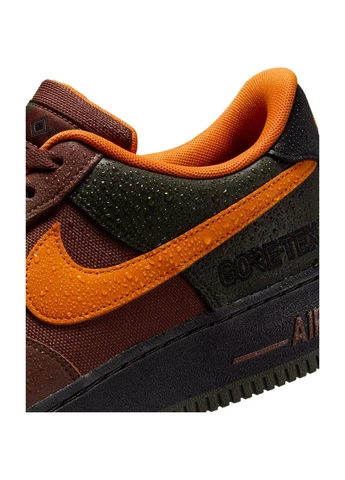 Коричневі кросівки коричнево-оранжево-чорні ck2630-201 Nike AIR FORCE 1 GORE-TEX
