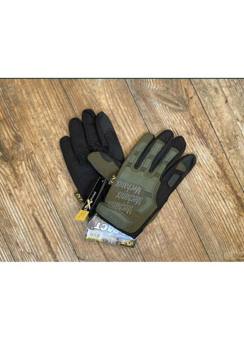Тактические перчатки m-pact /зеленые полнопалые военные перчатки Mechanix (366892802)