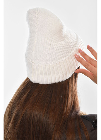 Шапка женская на флисе белого цвета Let's Shop (368823964)
