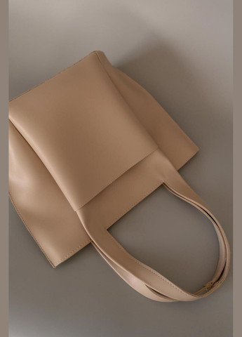 Сумка женская Шопер функциональная бежевая из экокожи NIUNIU (336493075)