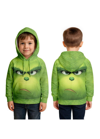 Худые детское Grinch (Гринч) с новогодним принтом, теплый унисекс худые для детей L 140 Україна ТД (369658227)