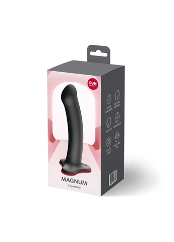 Фалоимитатор MAGNUM Black, очень гибкий, длина 18,3 см, диаметр 3,7 см Fun Factory (388405152)