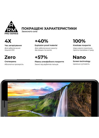 Защитное стекло Pro для ZTE Blade A31 Black (ARM60625) ArmorStandart (311481297)