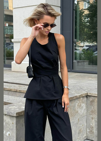 Стильный топ из льна на завязках Jadone Fashion (297669744)