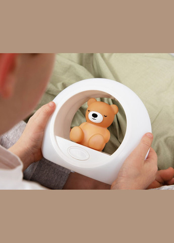 Нічник-проектор ведмедик Біллі зі звуковою активацією, карамельний () Zazu ZA-BILLY-02 (328397759)