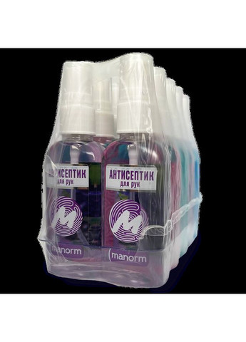 Набір дезінфекційних засобів «Мікс антисептиків» (10*50 мл) Manorm (318677905)