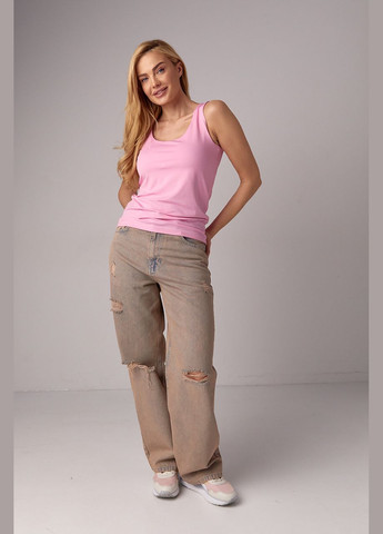 Эластичная женская майка 240313 Lurex — 299261115