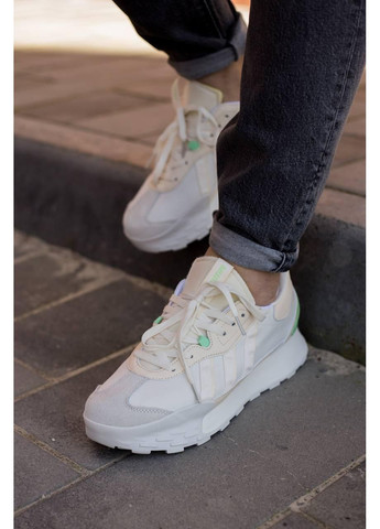 Сірі Осінні кросівки чоловічі adidas futro mixr white green адідас No Brand