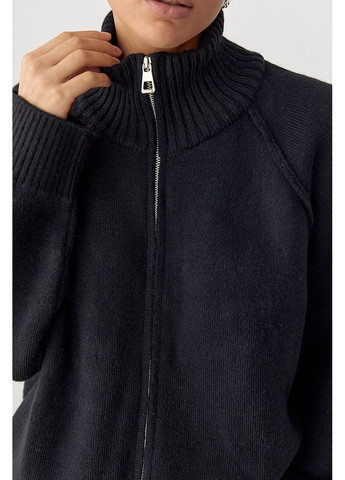 Черный демисезонный кардиган Lurex