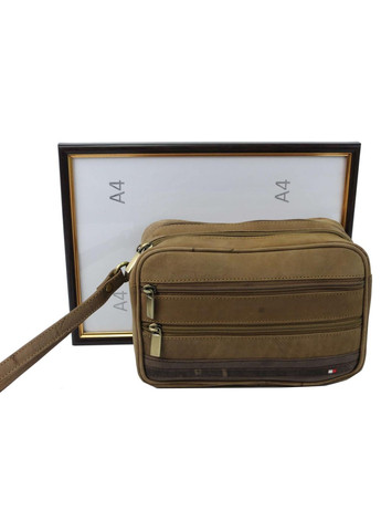 Кожаная борсетка Always коричневая Always Wild (360894312)