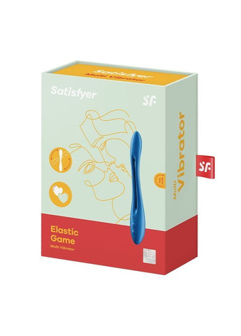 Універсальний вібратор (ерекційне кільце), що гнеться ELASTIC JOY BLUE Satisfyer (298919680)