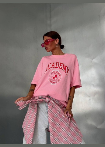 Розовая женская футболка кулир No Brand