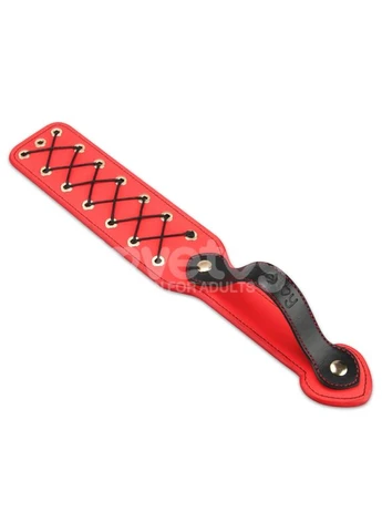 Стильная красная шлепалка Rebellion Reign Rope Paddle Lovetoy (386413521)