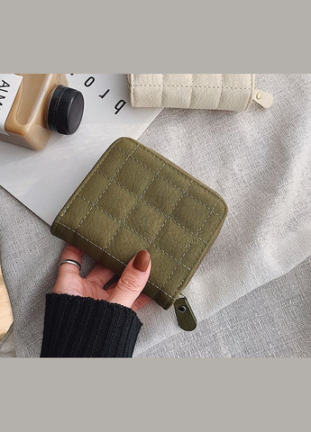 Маленький женский кошелек стеганный, мини портмоне на молнии No Brand (299314085)