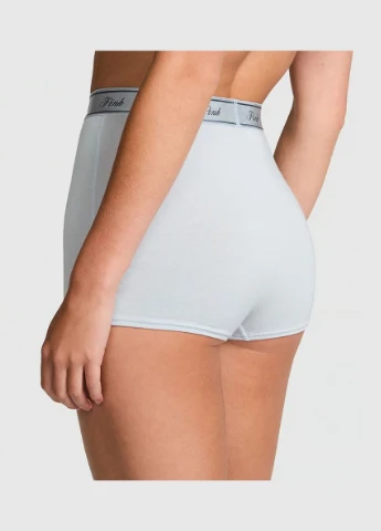 Трусики з високою посадкою шорти котонові L Pink 🎀 Victoria's Secret труси-шорти (327414560)