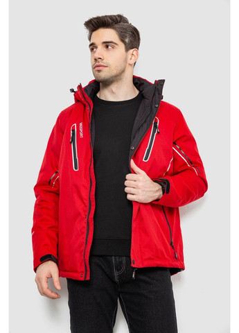 Красная куртка мужская демисезонная с капюшоном, 244rz-2519al Ager