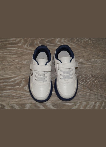 Белые демисезонные кроссовки для мальчика белые с синим W.Niko