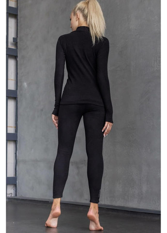 Черные демисезонные женские флисовые термолосины max-heat, TOTALFIT