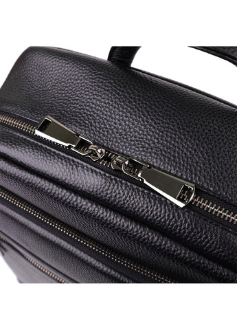 Городской рюкзак унисекс из натуральной кожи 23046 Черный Vintage (356452172)