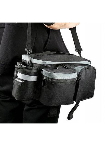 Багажна велосумка, кофр 6L чорна Wozinsky (360893802)