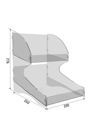 Подставка витрина под батончики настольная 200х260х276 Ekostar (368307142)