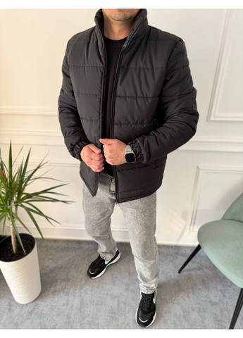 Черная демисезонная куртка 250 синтепон No Brand