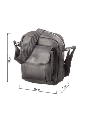 Сумка 11076 из винтажной кожи Черная Shvigel (366880557)