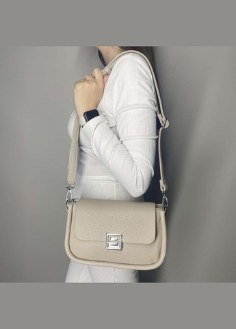 Жіноча сумка крос-боді з внутрішньою й тильною кишенею бежева Alex&Mia (322768910)