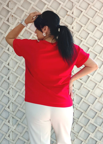 Червона літня футболка з коротким рукавом GAGA summer