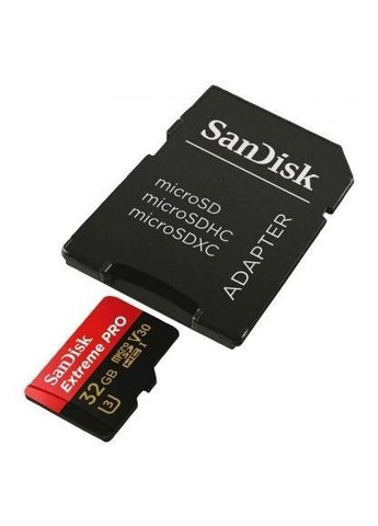 Картка пам'яті Extreme Pro 32 GB MicroSD (SDXC) + adapter SD — HC SanDisk (294205950)