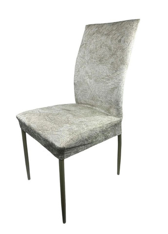 Чехол на стул универсальный Evibu Турция Велюр текстурный 50697 пудровый No Brand (302506813)