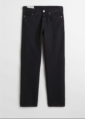 Чоловічі розслаблені джинси Relaxed fit (57418) W31 L32 Чорні H&M (296863679)
