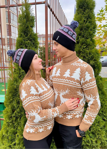 Светр "Зачарований олень" з горлом капучіно No Brand (371991309)