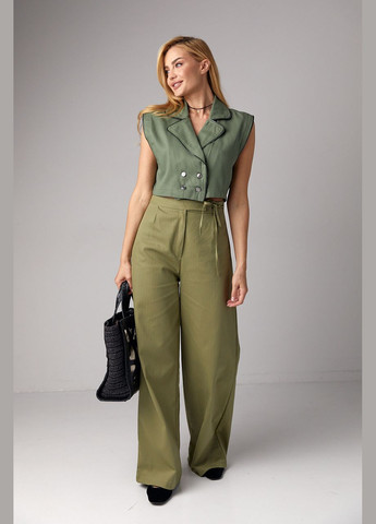 Жіночі класичні штани в ялинку Lurex (293814170)