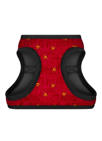 Шлея для собак м'яка Clothes "Супермен червоний" S2, В 46-50 см С 43-45 см WAUDOG (279565586)