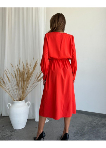 Коралловое повседневный платье 13792 xl коралловый ISSA PLUS