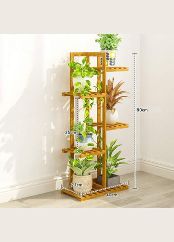 Подставка для цветов из дерева Келуш 4 карри (ЦВТ-406003) No Brand (328226626)