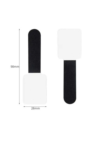 Органайзер-стяжка для кабелю липучка-хомут фіксатор багаторазові 10 шт Чорні Lencent (355889259)