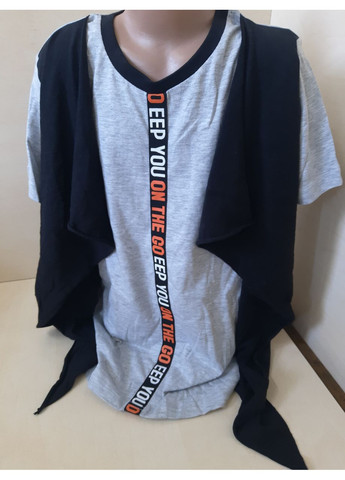 Крутая Футболка Подростковая для мальчика Обманка 158 164 No Brand (366819698)