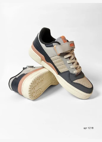 Сірі кросівки low grey демісезон adidas Forum 84