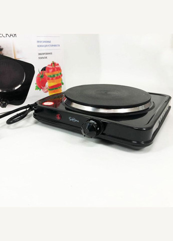 Плита электрическая SP-1930, плита бытовая, плита домашняя. Цвет: черный Suntera (364664122)