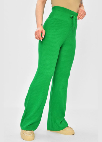 Штани жіночі однотонні зеленого кольору Let's Shop (331109629)